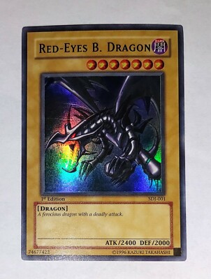 Yu-Gi-Oh Card Starter Deck Joey Red Eyes Black Dragon SDJ-001 1st Edition NM-M-image
