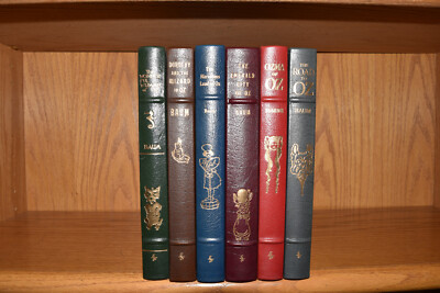 Easton Press 6V OZ SET Wizard Dorothy Road Ozma Emerald Land 1ST ED LEATHER FINE-image