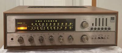 The Fisher 500-TX Stereo Receiver Auto Tune-O-Matic Solid State With Wood Case -image