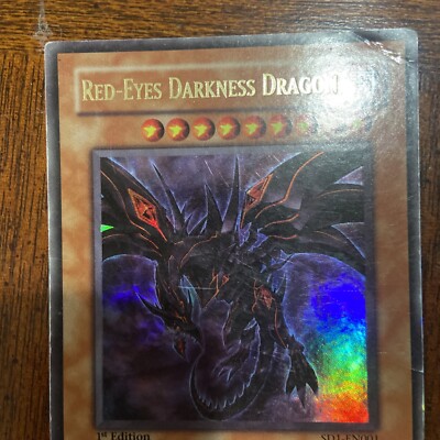 YuGiOh- Red Eyes Darkness Dragon - SD1-EN001 - 1st Edition - Ultra Rare-image