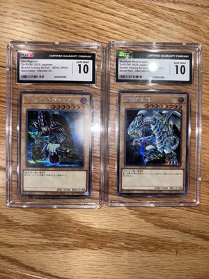 Dark Magician $ Blue-Eyes White Dragon CGC 10 Lot-image
