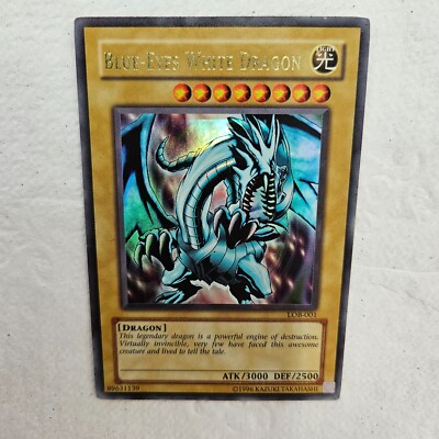 Yugioh! Blue-Eyes White Dragon LOB-001 Ultra Rare - original blue eyes!-image