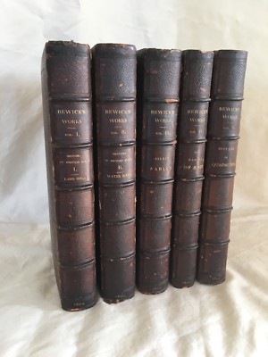 Bewick's Works, 5 vols. (Complete 1st Edition Set from 1804) Very Good Condition-image