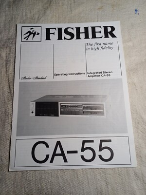 Fisher CA-55  Stereo Amplifier AMP Operating Instructions Manual 1980s-image