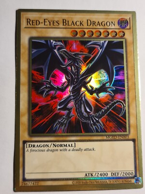 Red-Eyes Black Dragon●YUGIOH●MGED●ENGLISH●2021 ●PREMIUM GOLD RARE●NM #07334-image