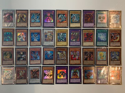 YuGiOh 36 Card Lot, Blue Eyes White Dragon, 1st Editions, Limited Editions LP/NM-image
