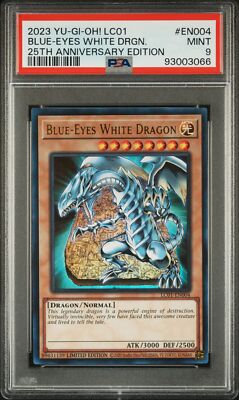 PSA 9 - Yu-Gi-Oh Card - LC01-EN004 - BLUE-EYES WHITE DRAGON (ultra rare) - MINT-image