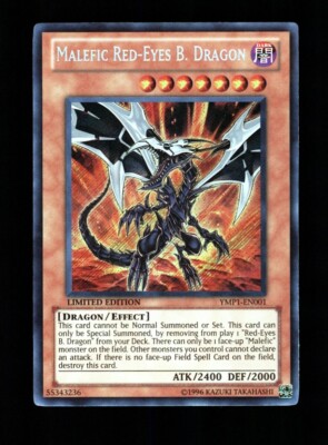 YU-GI-OH! MALEFIC RED-EYES B. DRAGON YMP1-EN001 LIMITED EDITION SECRET RARE-image