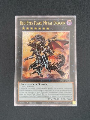 Yugioh Red-Eyes Flare Metal Dragon RA01-EN038 Quarter Century Rare 1st Ed NM-image