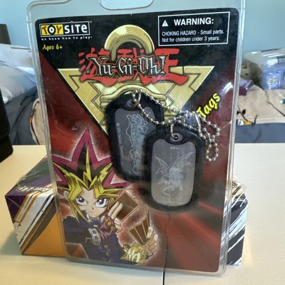 2002 Yu-Gi-Oh! Collectible Dog Tag Blue Eyes White Dragon-image