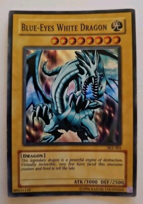 Yu-Gi-Oh Blue-Eyes White Dragon Holo SKE-001 Unlimited LP-image