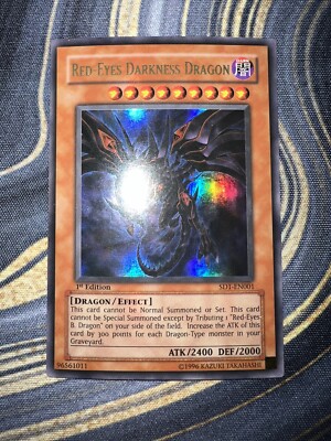 Red-Eyes Darkness Dragon, Ultra Rare (SD1-EN001), 1st Edition, Lightly Played-image