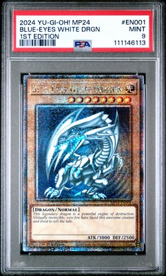 2024 YU-GI-OH! MP24-25TH ANV TIN: DUELING MIRRORS BLUE-EYES WHITE DRAGON PSA 9-image