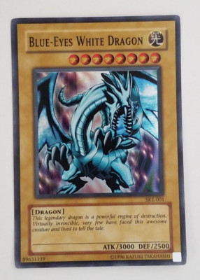 YUGIOH BLUE-EYES WHITE DRAGON SKE-001 SUPER RARE NM-image
