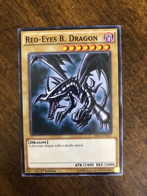 Yugioh RED EYES B DRAGON MIL1-EN027 COMMON 1ST ED NM-image