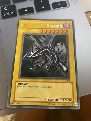 Yugioh Red-Eyes B. Dragon SDJ-001 **Rare**-image