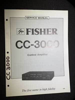 Fisher CC-3000 Service Manual Control Amplifier Original-image