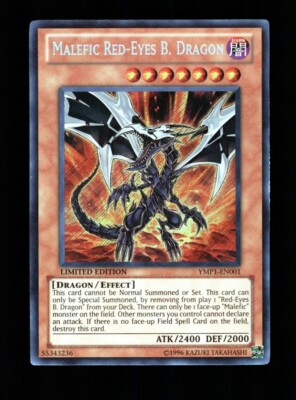 YU-GI-OH! MALEFIC RED-EYES B. DRAGON YMP1-EN001 LIMITED EDITION SECRET RARE-image