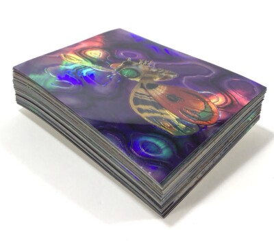 AMADA JPP 1996 Godzilla HoloChrome Complete Chase 54 Sticker Card Vintage Set-image