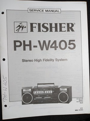 Fisher PH-W405 Service Manual Stereo High Fidelity System Original-image
