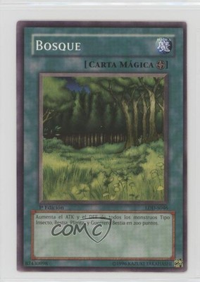 2002 Yu-Gi-Oh! Legend of Blue Eyes White Dragon Spanish 1st Edition Forest 3c7-image