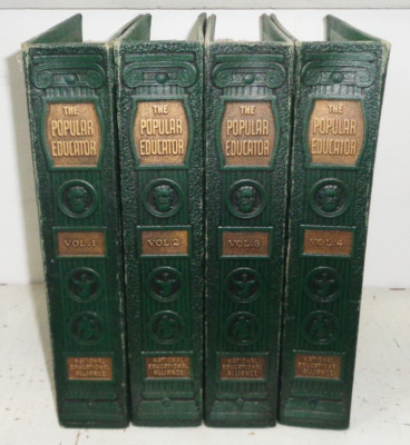 4 Vol Popular Educator Worlds Greatest Literature Series Book Set 1940 No 1-24-image