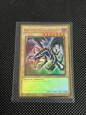 Red-Eyes Black Dragon - Premium Gold Rare 1st Edition MAGO-EN003 - NM - YuGiOh-image