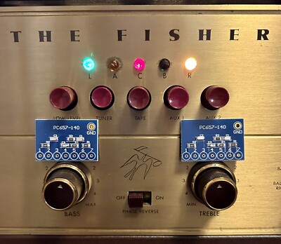 The Fisher 400C, 400CX-2, X-202 PEC PC657-140 tone control board upgrade!-image