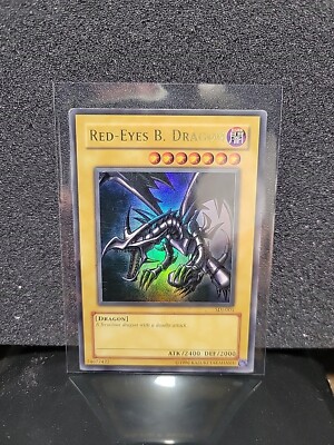 Yu-Gi-Oh! TCG Red-Eyes Black Dragon SDJ-001 Lightly Played-image