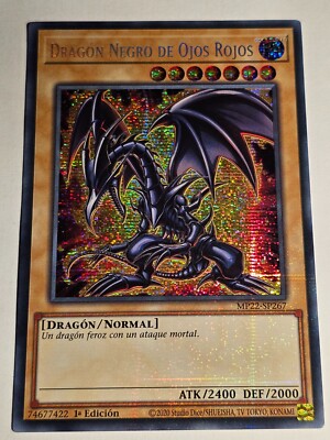 Red-Eyes Black Dragon●YUGIOH●MP22●SPANISH●SECRET RARE●2022●1st ED●NM●37174-image