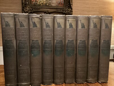 Library of American History by Edward S. Ellis, Complete 9-Volume Set, HC, 1918-image