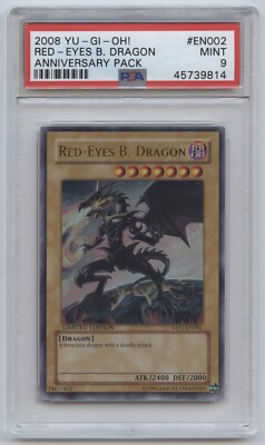 Yu-Gi-Oh! Anniversary Pack 1 LE Red-Eyes B. Dragon YAP1-EN002 Ultra PSA 9 MINT-image