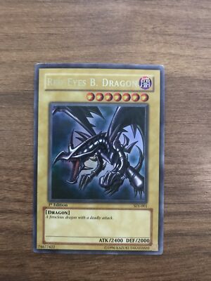red eyes black dragon sdj-001 yugioh cards-image