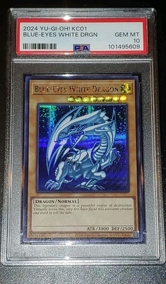 Yu-Gi-Oh! PSA 10 KC01 Blue Eyes White Dragon Secret Rare Kaiba Briefcase-image