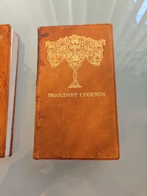 VINTAGE - Poetry, Drama, & Satire of Lord Byron (Leatherbound 3 Volume Set 1919?-image