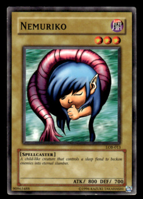 Yu-Gi-Oh! TCG Nemuriko Legend of Blue Eyes White Dragon LOB-013 Unlimited Common-image