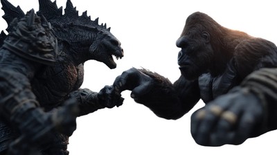 Godzilla Vs Kingkong Vinyl Car Decal Sticker – Waterproof & UV-Resistant-image