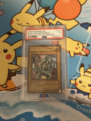 Yu-Gi-Oh Blue-Eyes White Dragon LOB-001  PSA 5-image
