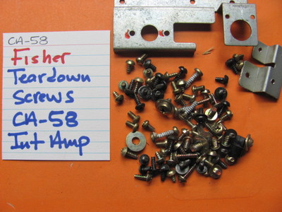 📈TEARDOWN SCREWS FISHER CA-58 INTEGRATED AMPLIFIER-image