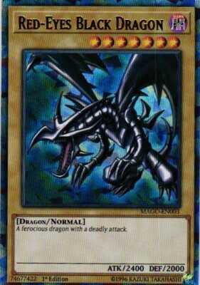 RED EYES BLACK DRAGON HOLO YuGiOh YU GI OH Custom Anime Collectible Card-image