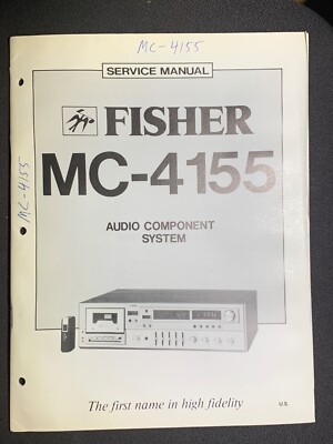 Fisher MC-4155 Service Manual Audio Component System Original-image