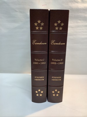 EASTON PRESS EISENHOWER Volume I & II STEPHEN AMBROSE 1987-image