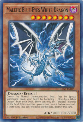 Yugioh Malefic Blue-Eyes White Dragon - 1st Edition - NM+ Card-image