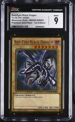 Red-Eyes Black Dragon *CGC MINT 9* MAGO-EN003 * Gold Rare* 2020 * Yugioh-image