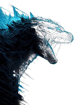 Godzilla Anime Drawing Vinyl Car Decal Sticker – Waterproof & UV-Resistant-image