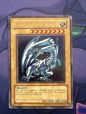 Yugioh Blue-Eyes White Dragon SDK-001 Ultra Rare LP-image