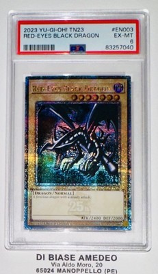 PSA 6 RED-EYES BLACK DRAGON TN23-EN003 25th ENGLISH YU GI OH 2023!-image