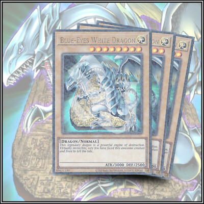 YuGiOh BLUE-EYES WHITE DRAGON x3 DUEL TERMINAL ULTRA PARALLEL RARE 1ST EDITION💎-image