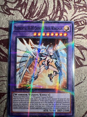Elemental Hero ShiningWaifu YuGiOh HOLO Foil Rare Goddess Story Doujin Card - NM-image