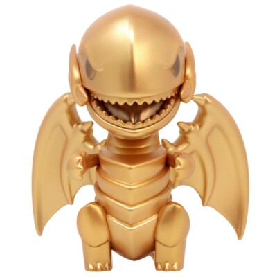 Kokies x Yu Gi Oh Blue Eyes White Dragon Figure gold-image